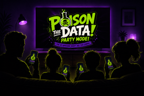 Big Screen Mode: Poison the Data on a TV with phones as controllers